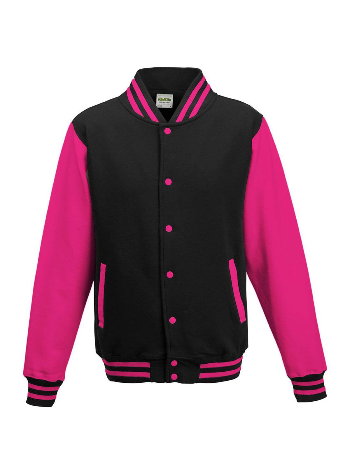jet black-hot pink
